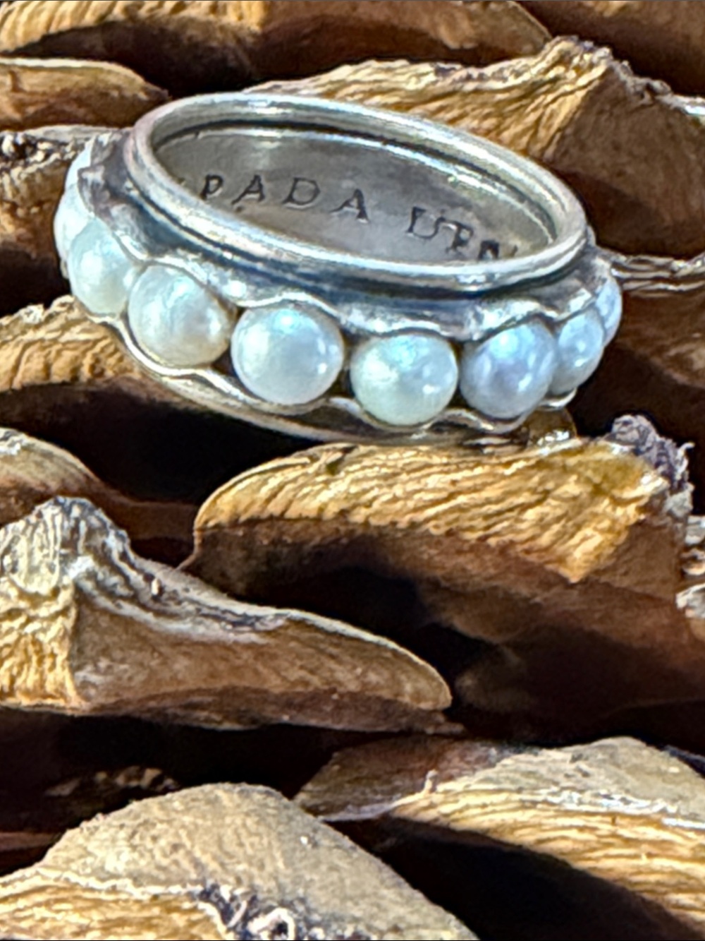 SILPADA elegant pearl band ring 8 - Picture 3 of 4